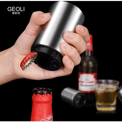 Magnetic Automatic Wine Corkscrew Stainless Steel Creative Beer Opener Multi-Function Bar Tool Kitchen Accessories