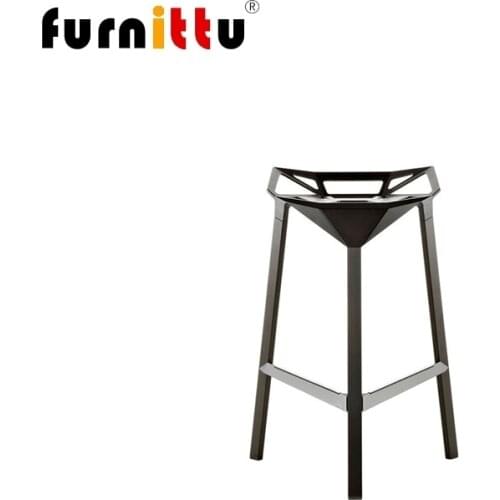 Furniture stool one geometric bar stool imported high-leg metal chair