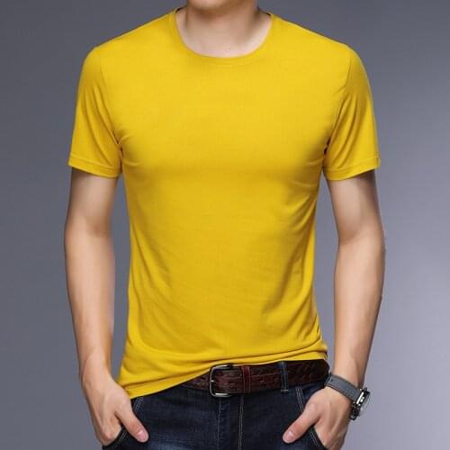MRMT 2021 Brand New Summer Mens T-shirt Short Sleeves Solid Color Casual Round Neck T-shirt for Male Thin Section Tops Tshirt