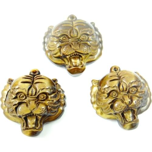 Natural stone Turquoises Quartz Crystal lapis tiger eye Tiger stone pendant for diy Jewelry making necklace Accessories3PCS