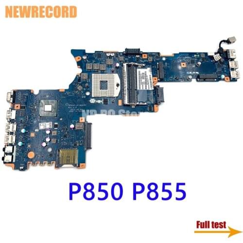 NEWRECORD K000135170 QFKAA LA-8392P for Toshiba Satellite P850 P855 Laptop Motherboard DDR3 SLJ8E main board full test