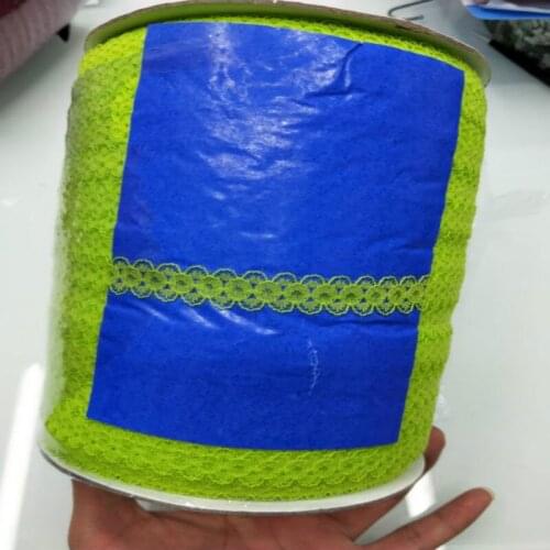 New listing! 10 yards/lot beautiful 15mm wide apple green lace ribbon lace embroidery lace clothing trim decoration