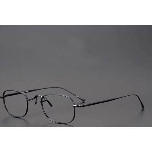 Retro round large silver frame myopia flat-light men women universal full-frame glasses frame custom-made myopia glasses