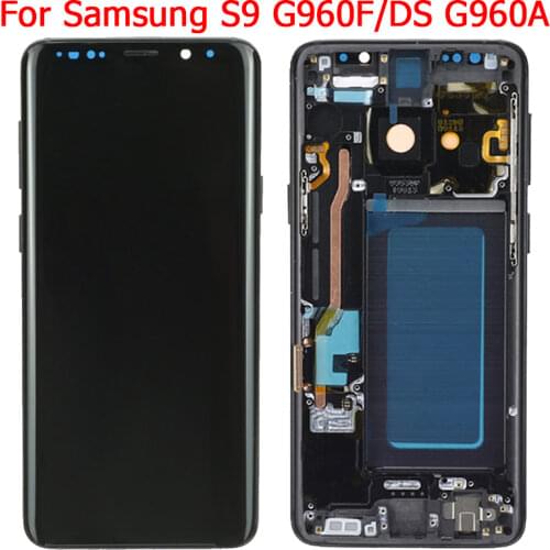 Original SM-G950F LCD For Samsung Galaxy S9 Display With Frame 5.8" S9 G950A G950FN Display LCD Touch Screen Digitizer Parts