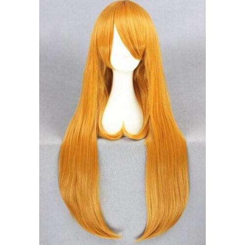 Suyushun3447980++Love Stage Anime Hair Wigs Sena Izumi Wig 75cm Long Straight Gold/Blonde Cosplay Wig