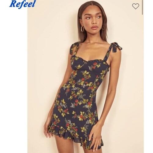 Prairie Chic Sexy Sling Dress Women Backless Sleeveless Sweet Ruffle A-line Mini Dress Female Summer Chiffon Dress Vestido