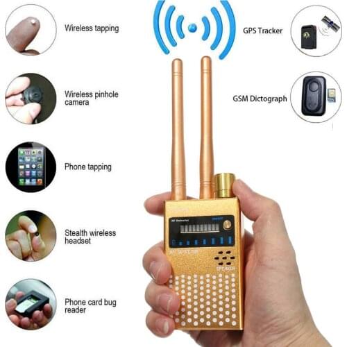 RF Detector Camera Finder Anti-spy Camera Bug Sweeper Audio Spy Scanner Radio Wireless Signal Electronic Tracker
