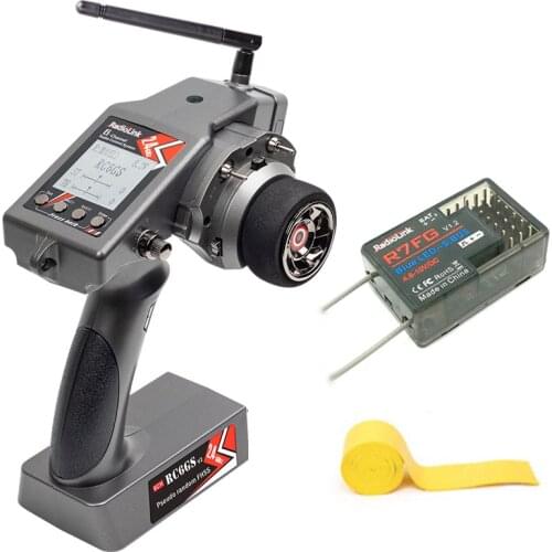 Radiolink RC4GS V2 2.4G 4CH 400M range remote control transmitter + R4FGM/R6F/R6FG/R7FG/ gyro receiver