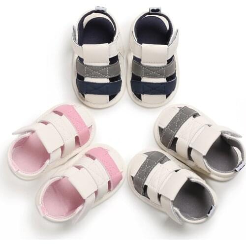 Newborn Baby Boys Sandals Fashion Summer Infant Kids Soft Crib Shoes Toddler Girls Anti Slip Sandals Shoes