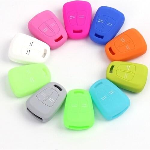 2 Buttons Silicone Remote Key Case Fob Cover for Vauxhall Opel Corsa D ASTRA H Meriva Vectra Zafira Signum Agila