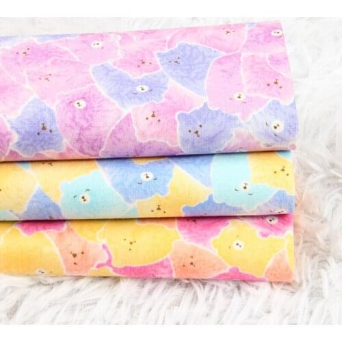 Handmade DIY Bag Garment Print Alf Yard Thicken Cotton Fabric with Cartoon Animal Material 100% Cotton Brocade Fabric Plain SMTA