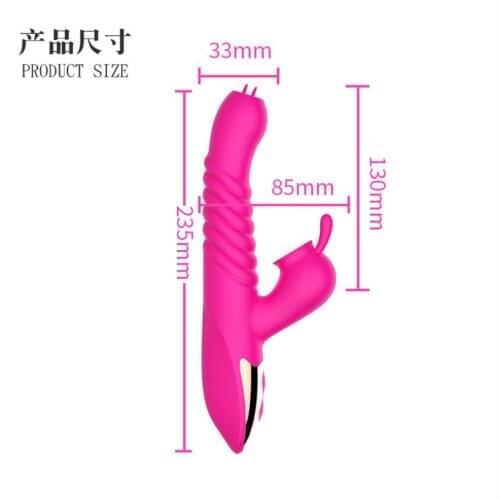 Sucker Tongue Cunnilingus Vibrator Telescopic Rotating Dildo Heating Vagina Clitoris Stimulate Vibrator Sex Toys for Women S0804