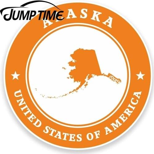Jump Time for Alaska USA Vinyl Sticker iPad Laptop Car Travel Luggage Tag Decal Car Assessoires Decals Vinyl Car Wrap DIY