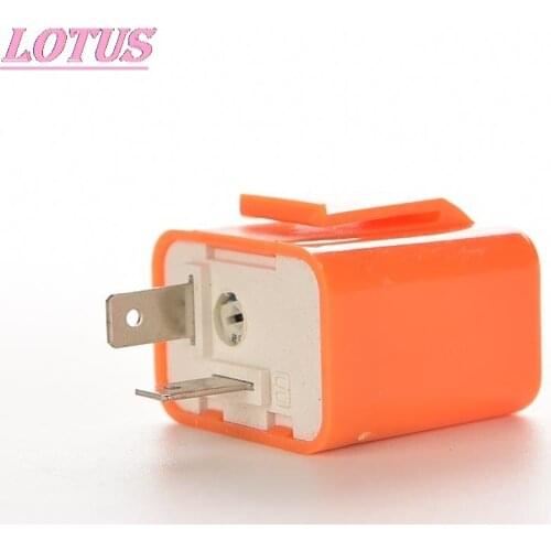 2 Pins 50C/m-200C/m 12V Flash Speed Adjustable Motorcycle Turn Light Signal Indicator Resistor Motor LED Flasher Relay Fix 1PC