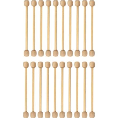 20 Pcs Mini Wooden Sticks Woven Tapestry Hanging Rods Necklace Brooch Decoration
