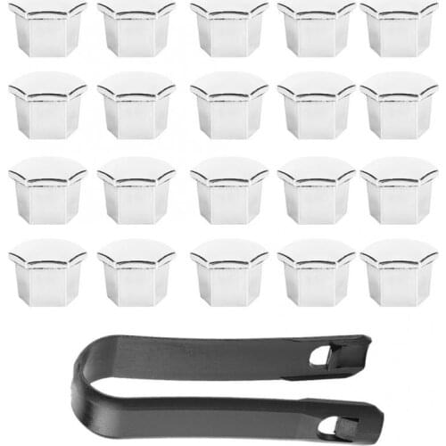 20Pcs Wheel Nut Rim Cover Tyre Screw Cap Decor For Peugeot 307 308 408 206 207 Car professional Accessories