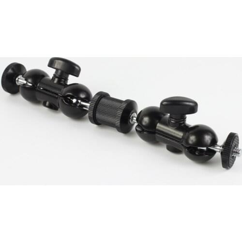 8" Articulating Friction Extension Arm Ram Type Mount fr 15mm Rod Clamp Tripod SJCAM GoPro Hero Sports Camera DSLR Rig Cage Bar