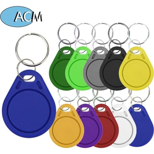 100pcs Keytab Read Only RFID 125 khz EM4100 Key Tag Keyfobs Ring Chip Keytab TK4100 Tags