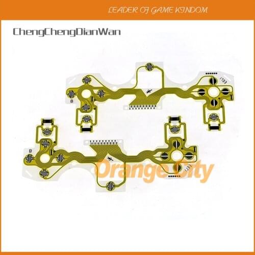 ChengChengDianWan original new Yellow controller Conductive Film Keypad flex cable Replacement for PS4 2.0 Controller 10pcs/lot