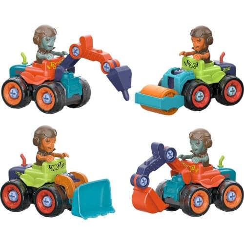 Kids Screw Nut Zombie Disassembly Engineering Boys Creative Tool Education Toy Engineering vehicle Car Model Boy Toys