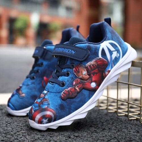 Disney Childrens Casual Shoes Boys Net Shoes New Flying Woven Mesh Lightweight girls frozen Shoes Autumn Sports Shoes