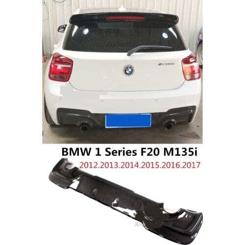 For BMW 1 Series F20 M135i 2012.2013.14.15.2016.2017 Carbon Fiber Rear Lip Spoiler Bumper Diffuser High Quality Car Modification