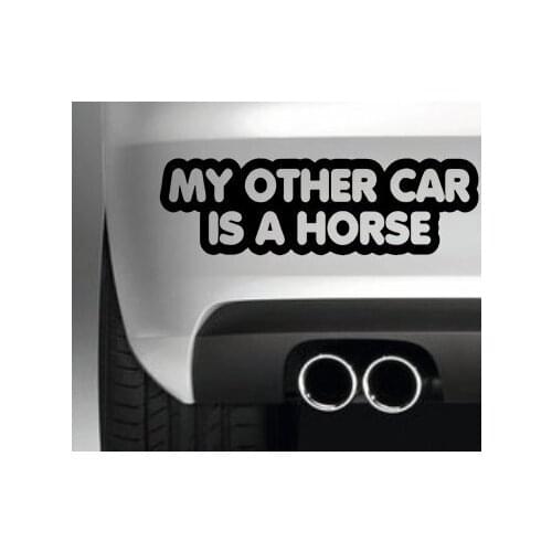 For MY OTHER CAR IS A HORSE STICKER ER VAN 4X4 WINDOW PAINTWORK DECAL GRAPHIC Car Styling
