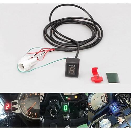 Motorcycle LCD Electronics 1-6 Level Gear Indicator Digital Gear Meter Accessories For KTM 640 LC4 2005-2008 690 Duke 2008- 2012