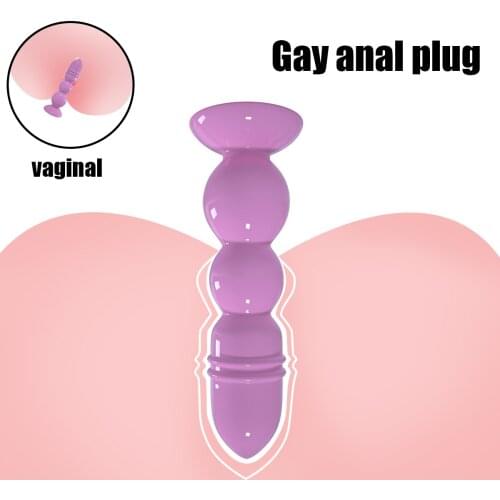 Dildo Anal Beads Jelly Anal Butt Plugs G-spot Prostate Massage Silicone Adult Games Sex Toys For Woman Gay Unisex