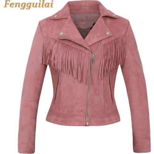 Женские замшевые куртки Fengguilai China At AliExpress