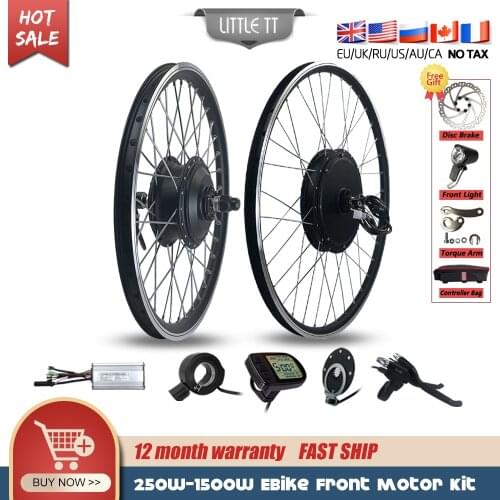 Electric Bicycle Conversion Kit 36V 48V 250W 350W 500W 48V 1000W 1500W EBike Front Hub Motor Wheel For Ebike Conversion Kit