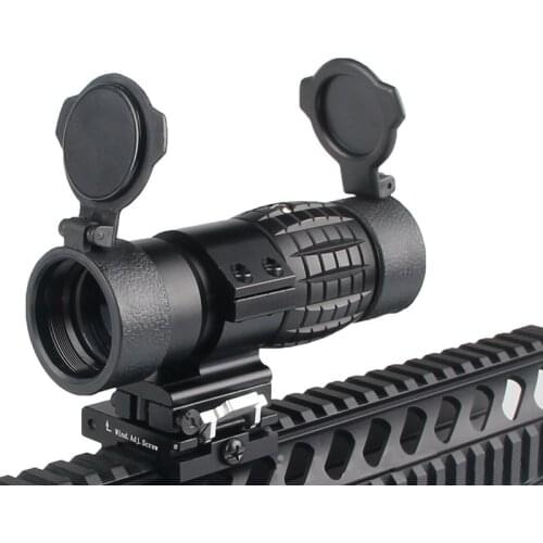 Holographic Tactical 3x Magnifier Red Dot Scope Hunting Airsoft Rifle 20mm Rail Mount Flip UP Optical Sight Weapon Accesorios