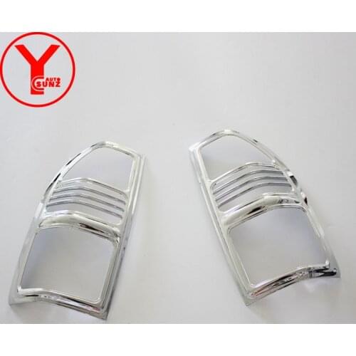 Chrome tail light cover For Toyota Land cruiser Prado fj90 3400 Spoiler SUV ABS Car Styling auto accessories lamps covers YCSUNZ