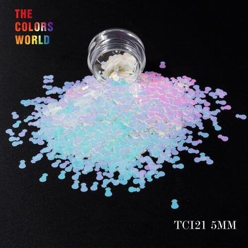 TCT-184 Snowman Shape 5MM Glitter For Nail Glitter Nail Art Decoration Nail Design Nail Gel Body Art paint Makeup DIY Decoration