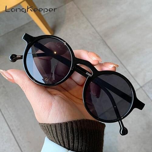 Retro Round Sunglasses Women Brand Designer Vintage Small Frame Sun Glasses Ladies Fashion Korean Style Eyewear zonnebril dames