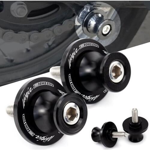 9Color M10 Swing Arm Block For kawasaki NINJA 300 NINJA300 10MM Motorcycle Accessories CNC Swingarm Spools Slider Stand Screws