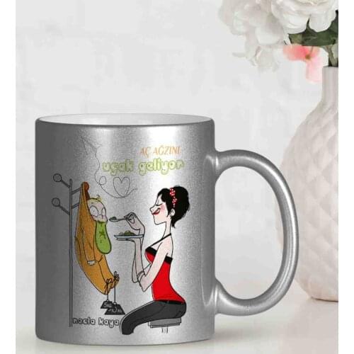 Personalized Mother 'S Day Themed Silver Gilt Mug Cup GU9