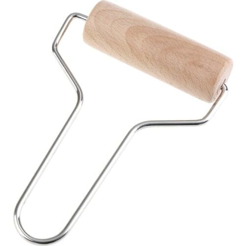 Useful Wood Polymer Clay Roller Pin Stamping Brayer Polymer Clay For Rolling Tool Great