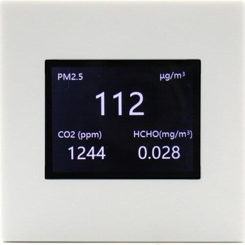 E-Air-06CF temperature humidity particle counter formaldehyde hcho co2 carbon dioxide portable multi gas detector