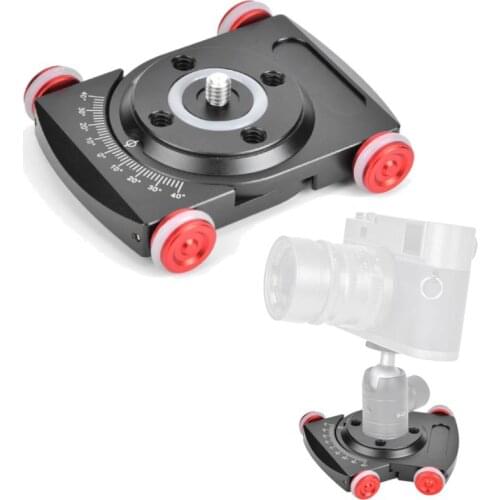 Camera Rolling Slider Dolly Car Roller Rolling Desktop Sliding Platform Video Track Rail Dolly Low Barycenter Shooting Bracket
