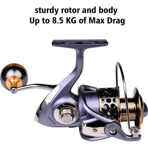 PRBBEROS Spinning Fishing Reel Max Drag 10Kg 3BB Carp Fishing Reel Metal Handle Spinning Wheel Fishing Coil Fishing Accessories