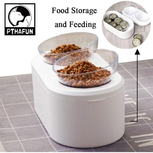 Pet Cat and Dog food and water Bowl For Double Feeding Bowls Cats Dog Supplies Storage Type 4500ml Capacity