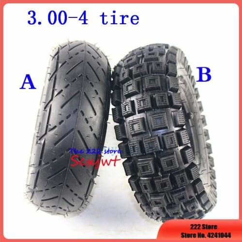 Two Options High quality tyres 3.00-4 (10"x3", 260x85) Knobby Scooter, ATV and Go Kart Electric scooter DIY Tires and Tube Set