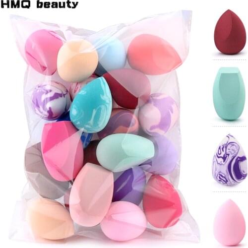 10/20 Pcs Soft Mix Color Makeup Sponge Face Beauty Cosmetic Powder Puff For Foundation Cream Concealer Make Up Blender Tools