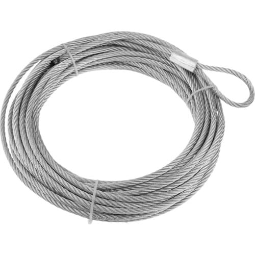 Steel Wire Winch Cable Rope Replacement for ATV UTV 12.2m X 5.8 Mm Silver