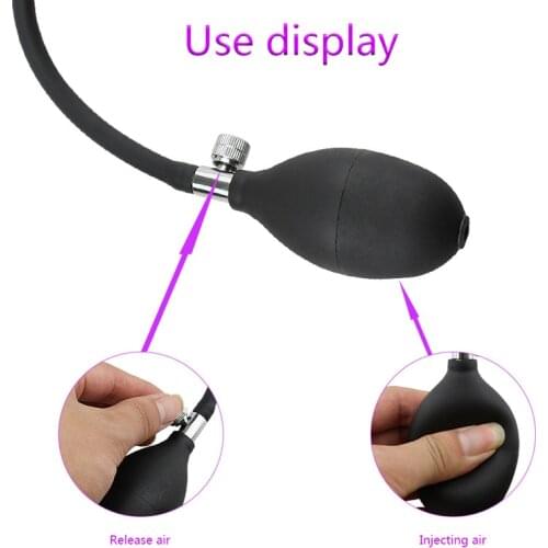 Male Masturbation Penis irritation Urethral blockage Sex Toys Inflatable for Man Woman Gay Lesbian Dilator Prostate Massage