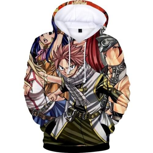 New Fairy Tail 3D Printed Hoodies Men/women Sweatshirt Cosplay Harajuku Fairy Tail Mens Hooded Classic Clothes