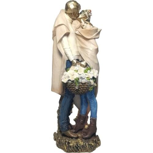 Zayton Couple Statue Lover Sculpture Figurine Resin Crafts Home Decoration Room Accessories Wedding Gift