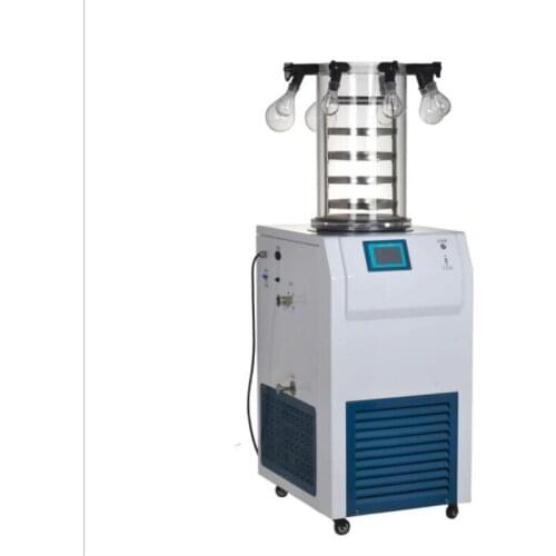 0.09/0.18㎡ Multi-manifol Vacuum Freeze Dryer Machine Vertical Vegetable and Fruit Freeze Dehydrator Ordinary Type and Gland Type