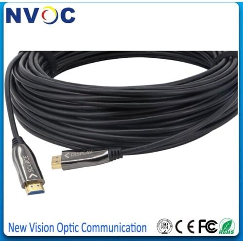 10/20/30/50/60/70M Optical Fiber HDMI 2.0 Cable HD 4K Cable 60GHz 18Gbs with Audio & Ethernet HDMI Cord Lossless HDMI Cable